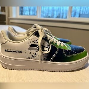 Seattle Seahawks Women's Sneakers - Blue and Green
